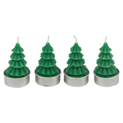 Christmas tree shaped candles - shaped,