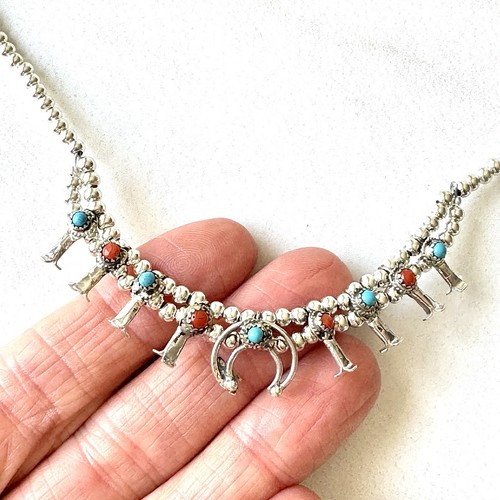 Baby squash blossom necklace - squash,
