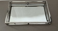 Silver Decorative Mirror Tray