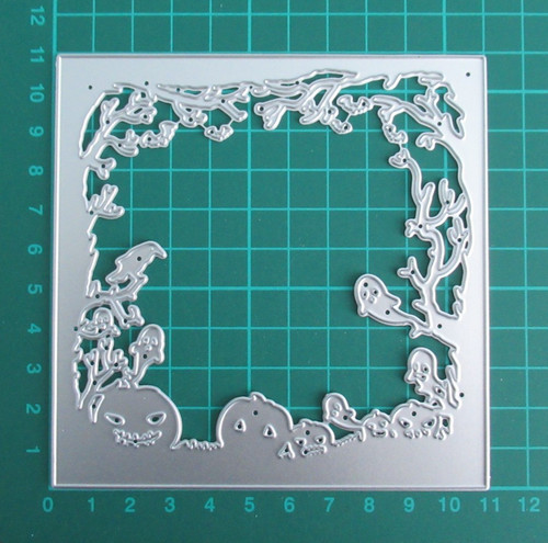 V487 halloween square frame - v487,