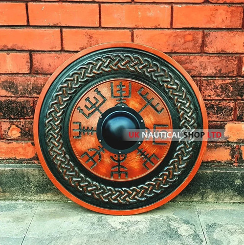 Carved viking shield - shield, with