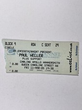Paul Weller Ticket The Jam