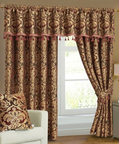 Georgia jacquard curtains pair - georgia,