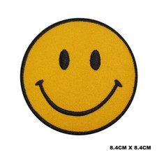 Happy Face Patch Iron On Patch