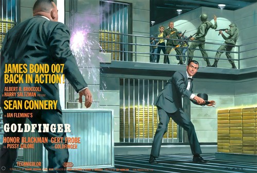 Goldfinger 1964 poster print - poster,