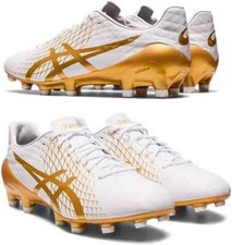 ASICS Soccer Cleats Shoes MENACE 4 1111A195 012  White/Pure Gold 2024  NEW Japan