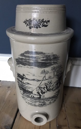 Antique stoneware water filter - water,