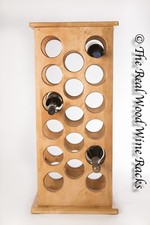New Real Wood Wine Rack Storage, 17 Bottles, Flamingo 17 Straight, Kitchen / Bar
