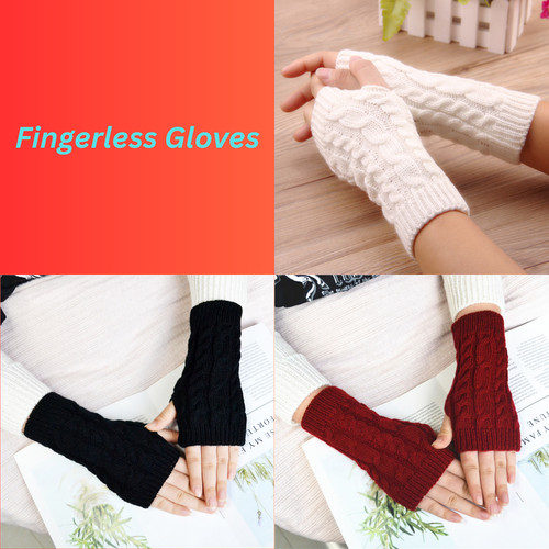 Women cable fingerless - women's,