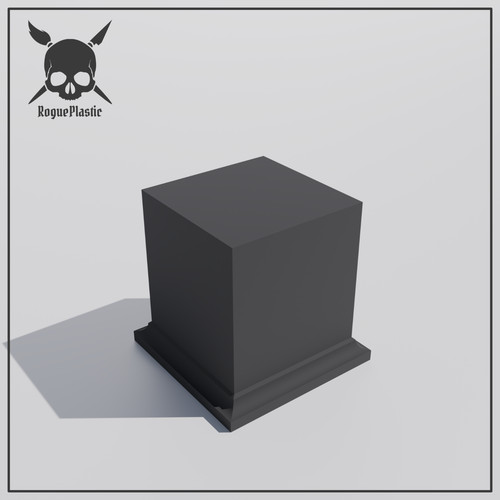 Square base elevated - elevated, display