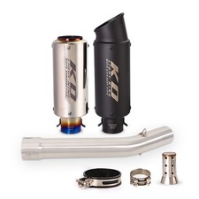 Slip On Exhaust System Mid Pipe 51mm Muffler Tips For Yamaha YZF R6 1998-2005