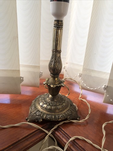 Vintage brass lamp stand - vintage,