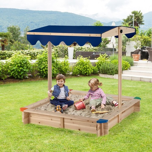 Kids wooden sandbox outdoor - sandbox,