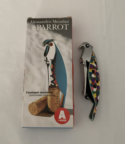 Alessi parrot corkscrew - alessi,