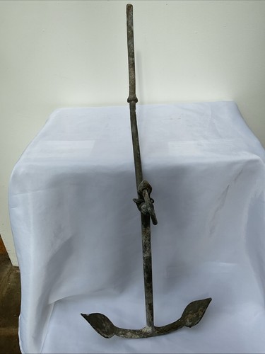 Vintage galvanised iron anchor
