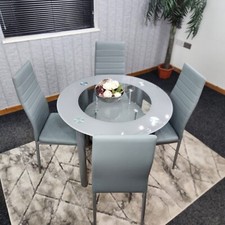Round glass grey - grey, kitchen