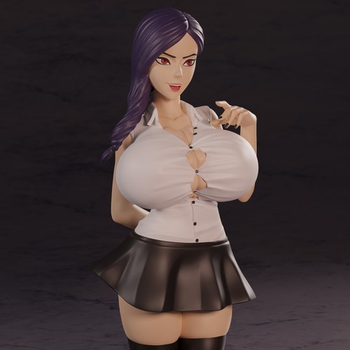 Sexy anime student unpainted - student,