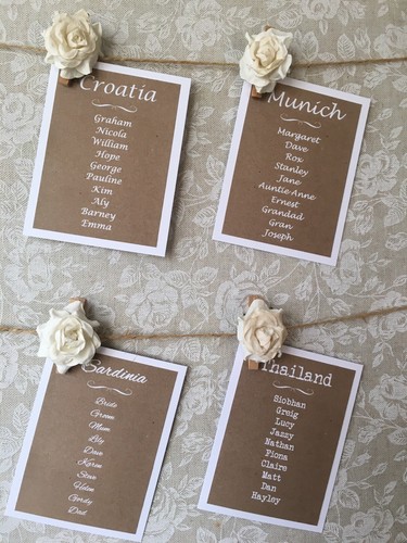 Rustic personalised kraft and - rustic,