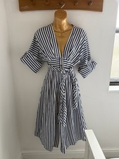 Zara Size XS Blue & White