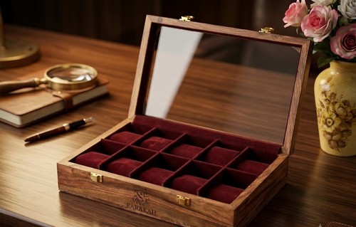 Slot rosewood watch - rosewood,