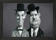 Laurel and Hardy Framed Wall