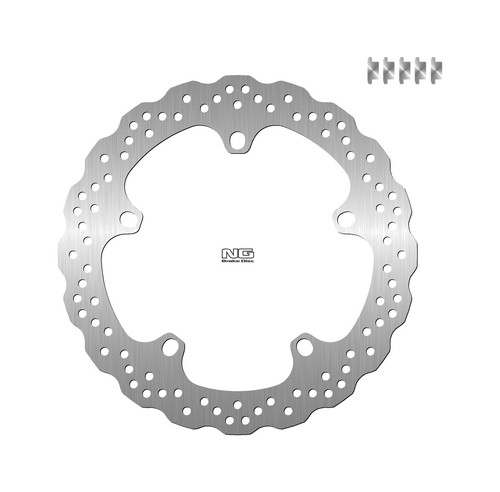 Brake disk wavy - wavy, front