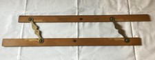 Vintage Universal Woodworking Co 18” Boxwood & Brass Parallel Nautical Map Ruler