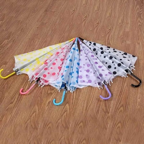 Clear bubble umbrella polka - clear,