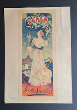 Antique 1895 print - Les