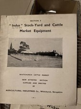 Vintage Farming Catalogue Indus Stock Yard Equipment Bull Pens gates Hayracks