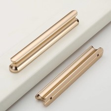 9BUILD 9 Pk Cabinet Handles Drawer Pull Kitchen Door Gold 96mm Zinc Alloy