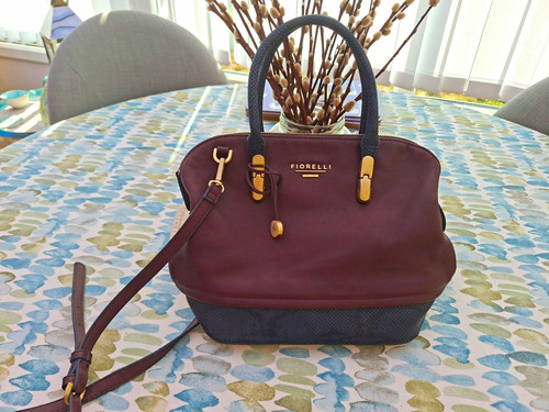 Fiorelli burgundy black faux - black,