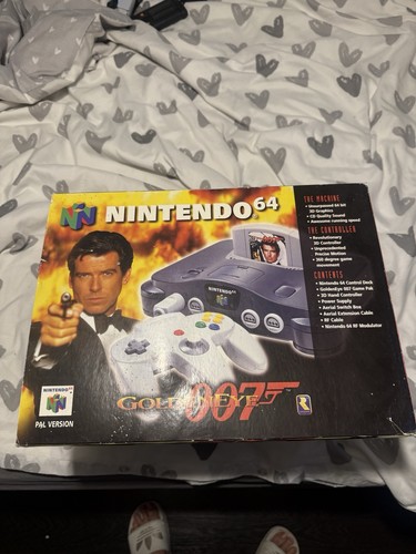 N64 goldeneye console boxed - n64,