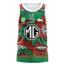 RUGBY MEN's SINGLET NRL SOUTH SYDNEY RABBITOHS TRAINING JERSEY S-5XL VEST