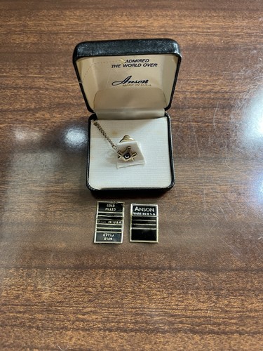 Vintage anson masonic tie - vintage,