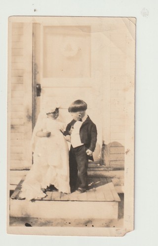 Vintage snapshot kids in - vintage,