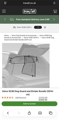 Travall volvo xc90 - travall, dog