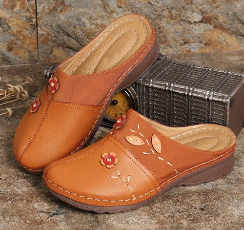 Women mules embroidery - women's,