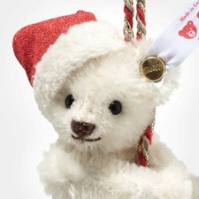 Steiff Teddy Bear on Bell Ornament - limited edition collectable - 008023