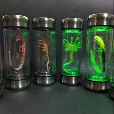 Alien Glow Jar Xenomorph Specimen Facehugger Embryo Glass Jar Movie Prop Replica