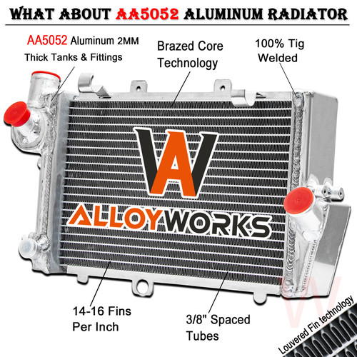 Aluminum radiator for - radiator, 1984-97