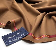 Brown Super 150s Wool & Cashmere Fabric Suiting Jackets Thobes , 3.50m x 1.50m