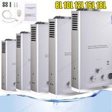 8/10/12/16/18L Propane LPG Gas Portable Tankless Water Heater Instant Boiler