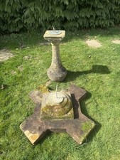 Pedestal Grand Armillary Stone Garden Sundial