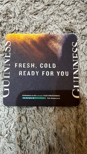 Guinness beer mat - guinness, coaster