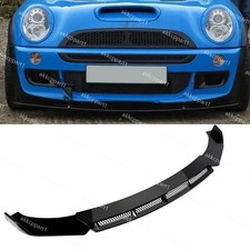 Gloss Black Front Bumper Lip Spoiler Splitter Mesh Style For Mini Cooper R53 R55
