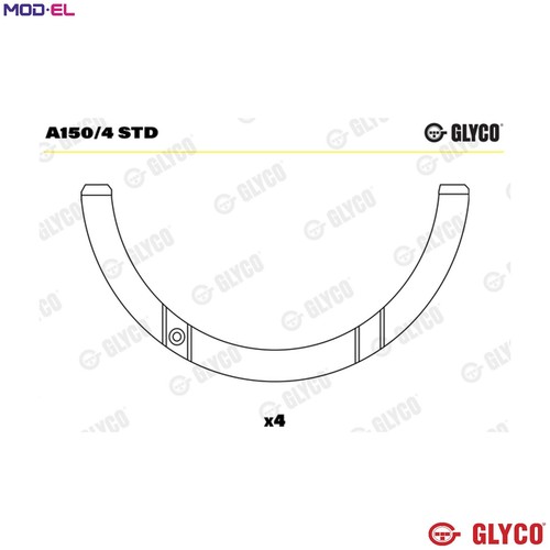 Thrust washer crankshaft - washer,