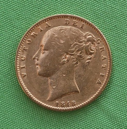 Rare 1848 full sovereign - full,
