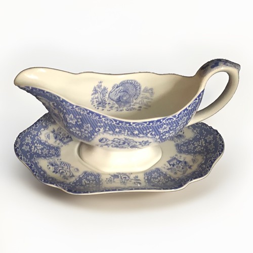 Spode blue italian gravy boat - italian,