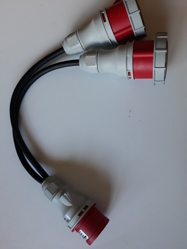 16amp phase plug to - 16amp, (5-pin)